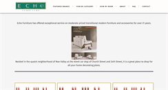Desktop Screenshot of echofurnituresf.com